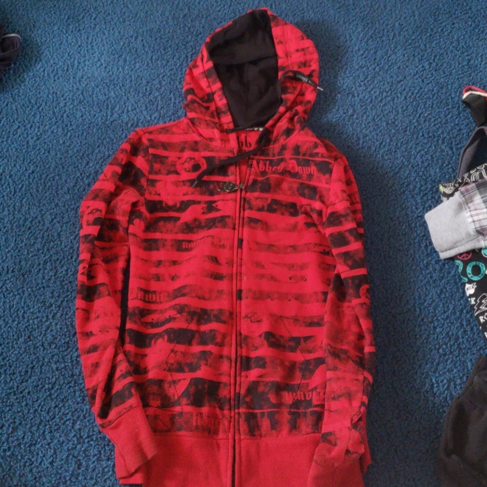 Black and Red Abbey Dawn Sweatshirt